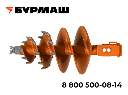 Шнек скальный прогрессивный двухзаходный PSF-2 780
